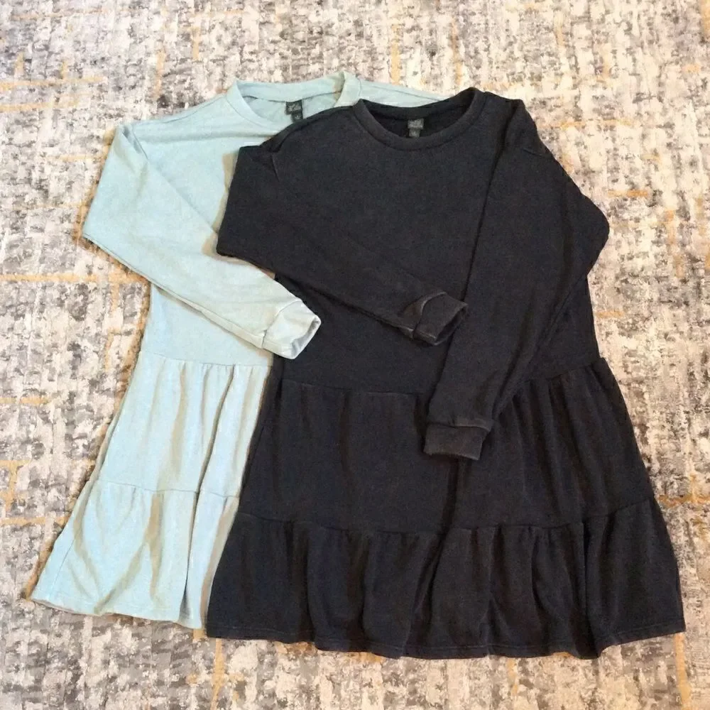 BUNDLE OF 2 WILD FABLE SWEATSHIRT DRESSES! SIZE S